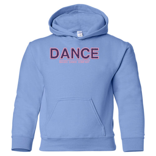 DANCE Youth Hoodie with Purple Glitter Thumbnail