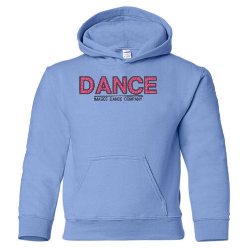 DANCE Youth Hoodie with Pink Glitter Thumbnail